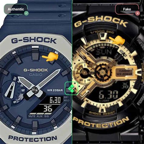 g shock watch fake|g shock counterfeit vs real.